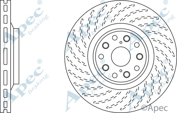 APEC BRAKING Jarrulevy DSK2827